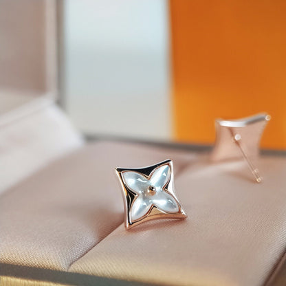 [Limara]STAR MOP ROSE GOLD EARRINGS