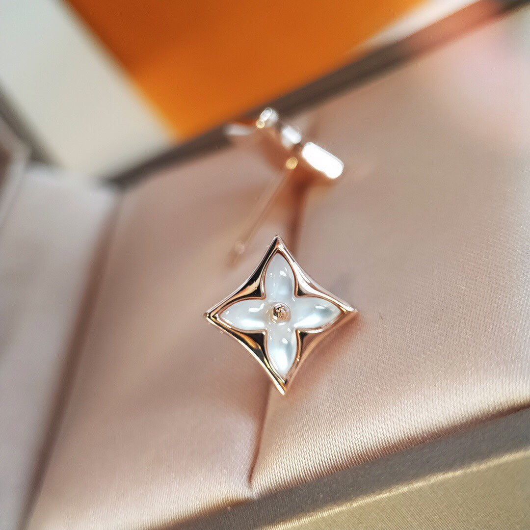 [Limara]STAR MOP ROSE GOLD EARRINGS