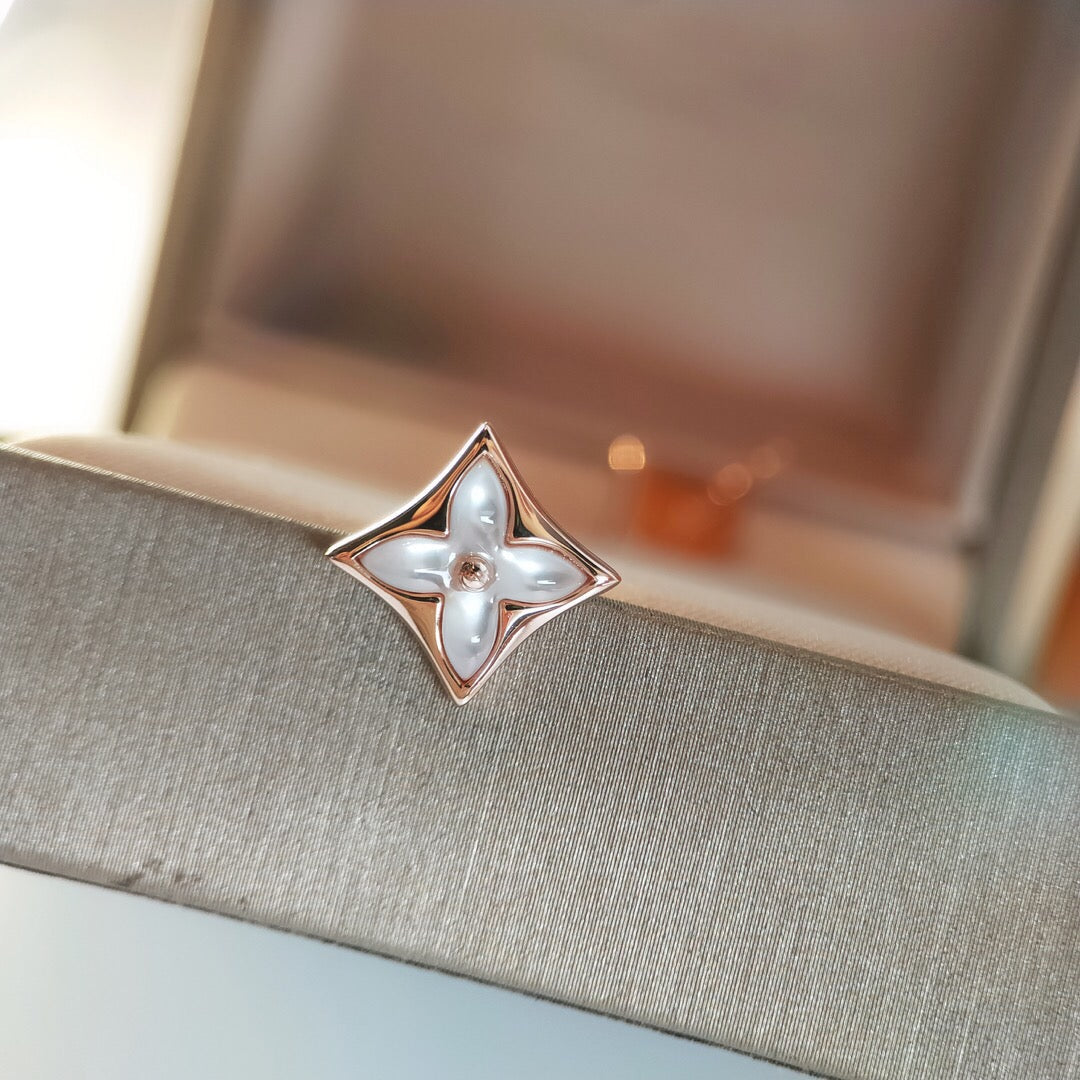 [Limara]STAR MOP ROSE GOLD EARRINGS