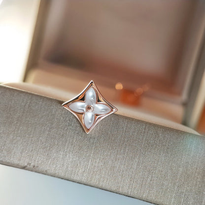 [Limara]STAR MOP ROSE GOLD EARRINGS