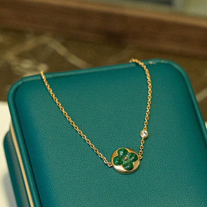 [Limara]SUN MALACHITE 1 DIAMOND ROSE GOLD BRACELET