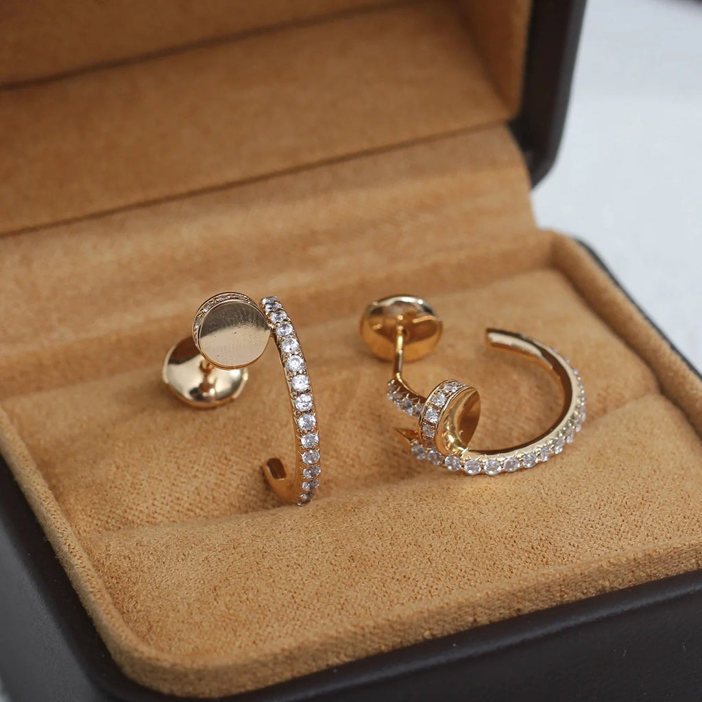 [Limara] JUSTE FULL DIAMOND SMALL EARRINGS
