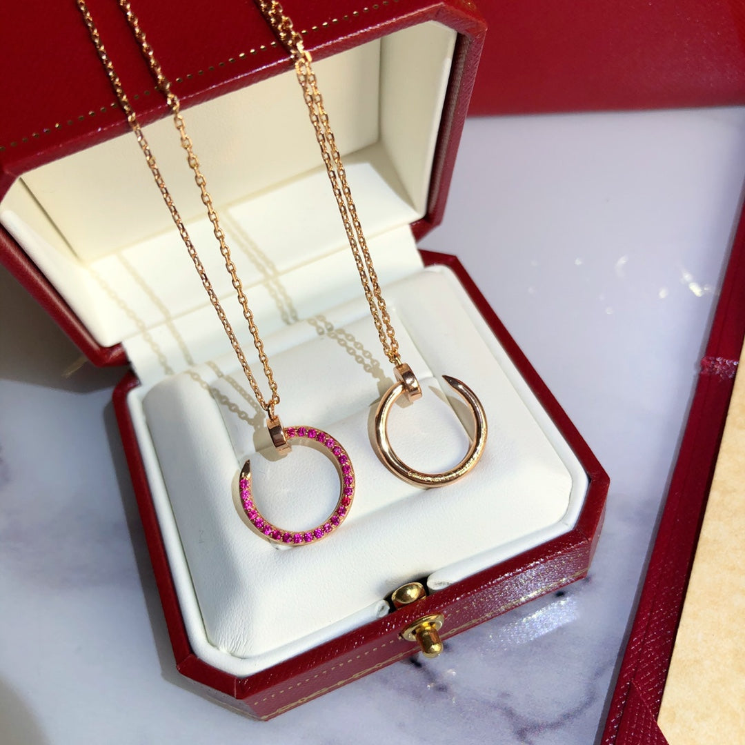[Limara] JUSTE NECKLACE RED FULL DIAMONDS