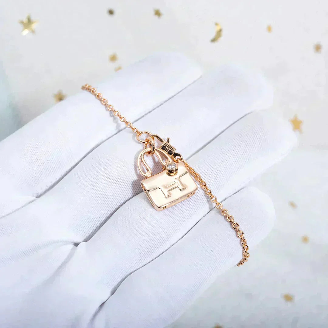 [Limara]AMULETTE PEDANT ROSE GOLD NECKLACE