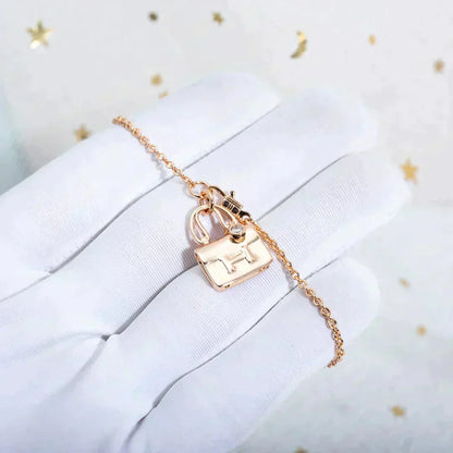 [Limara]AMULETTE PEDANT ROSE GOLD NECKLACE