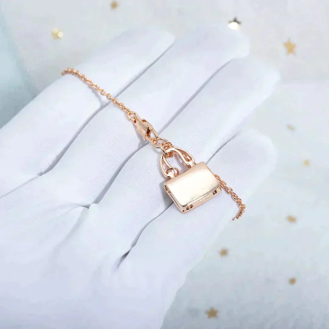 [Limara]AMULETTE PEDANT ROSE GOLD NECKLACE