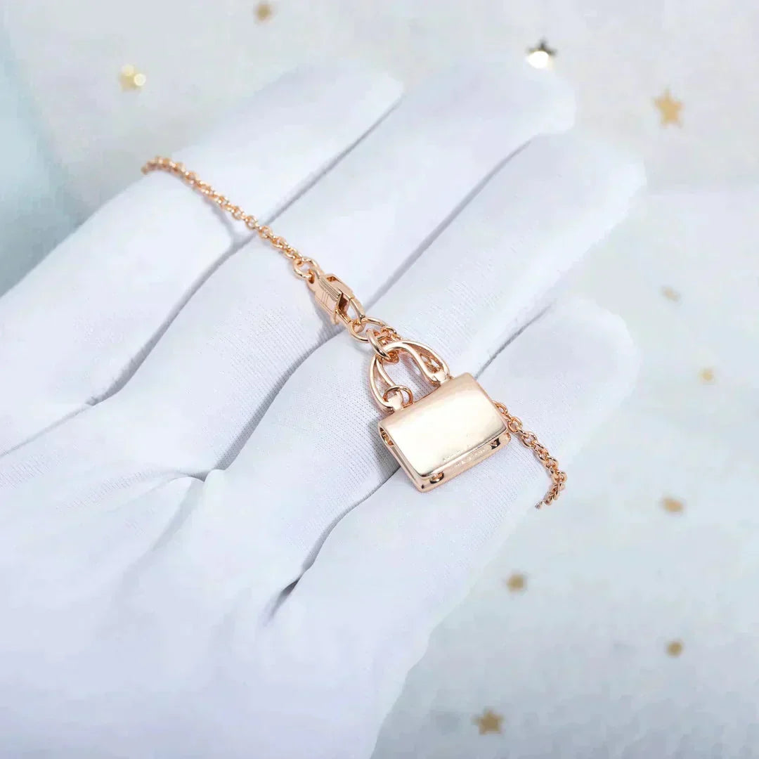 [Limara]AMULETTE PEDANT ROSE GOLD NECKLACE