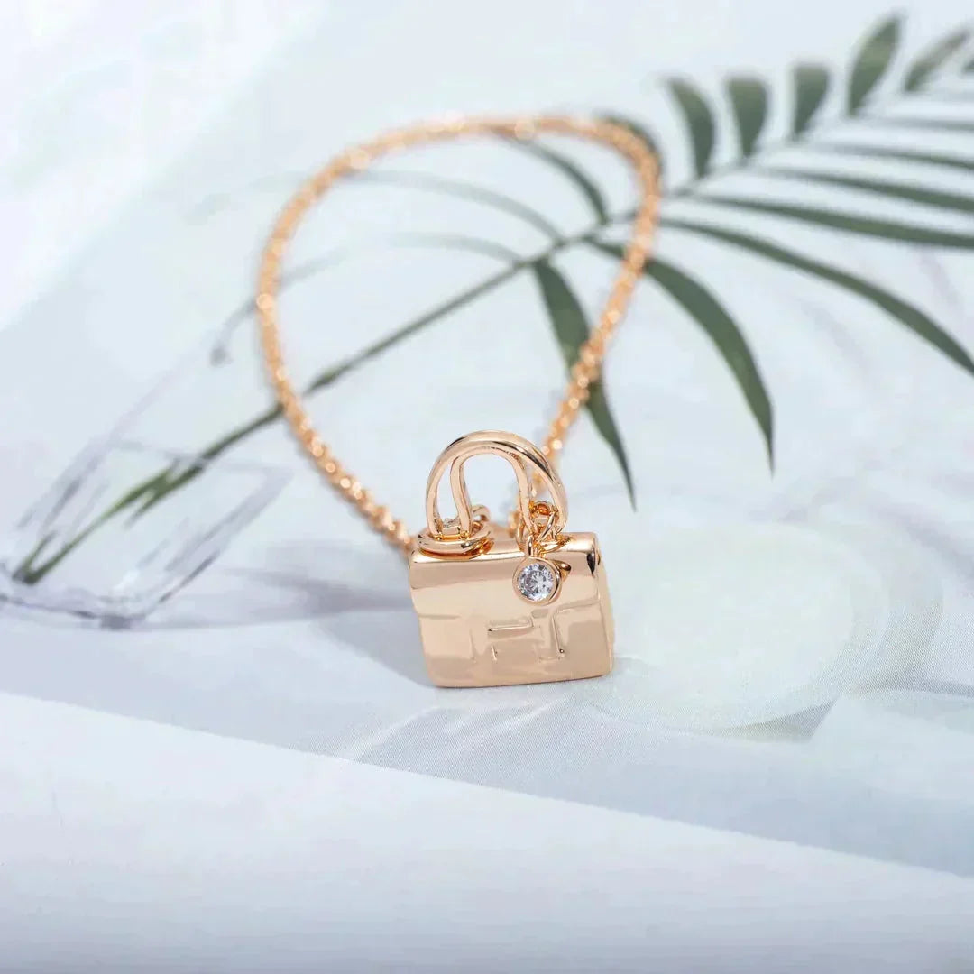 [Limara]AMULETTE PEDANT ROSE GOLD NECKLACE