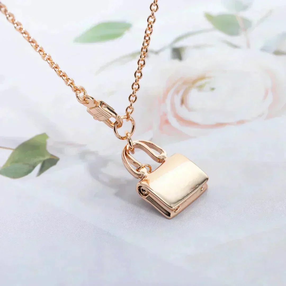[Limara]AMULETTE PEDANT ROSE GOLD NECKLACE