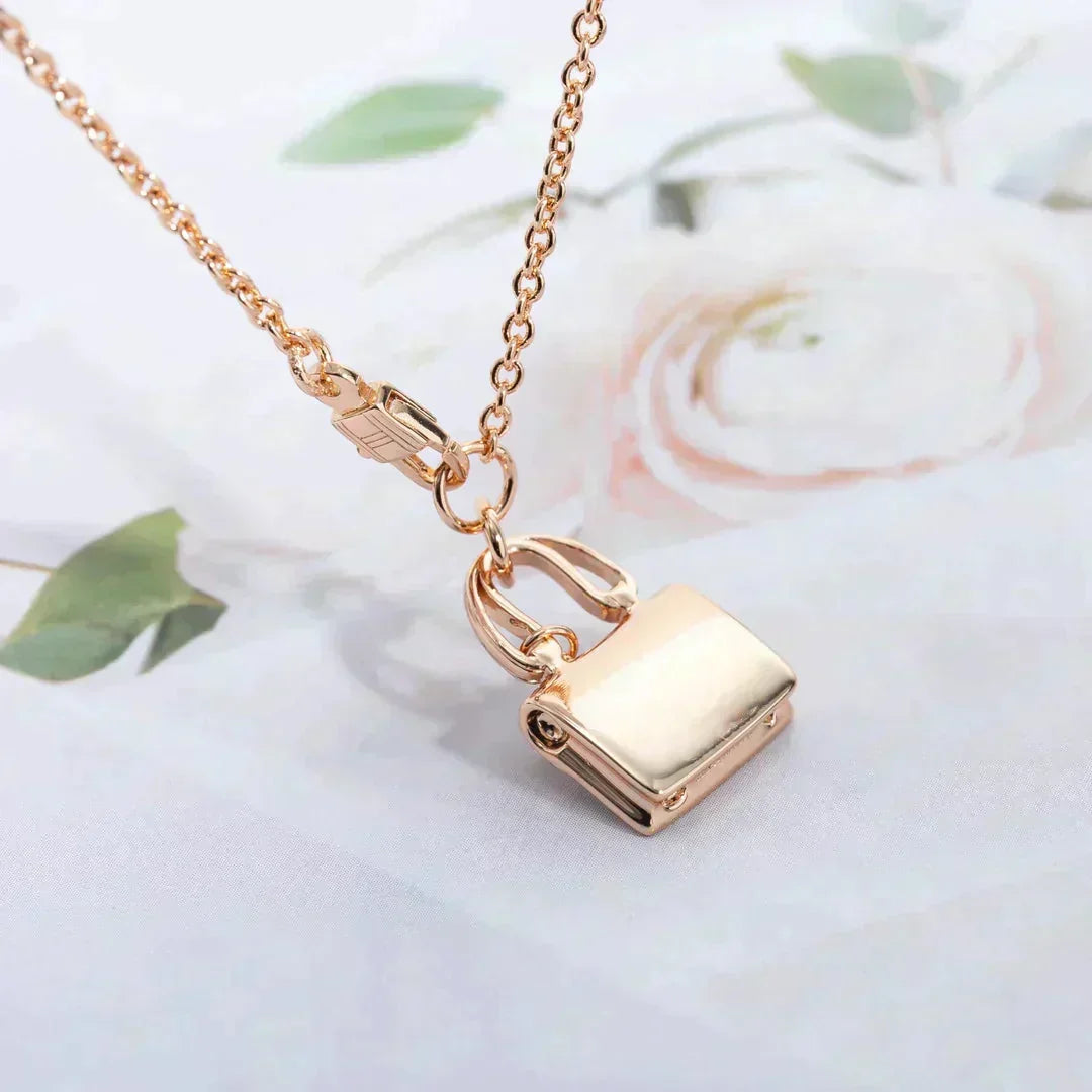 [Limara]AMULETTE PEDANT ROSE GOLD NECKLACE