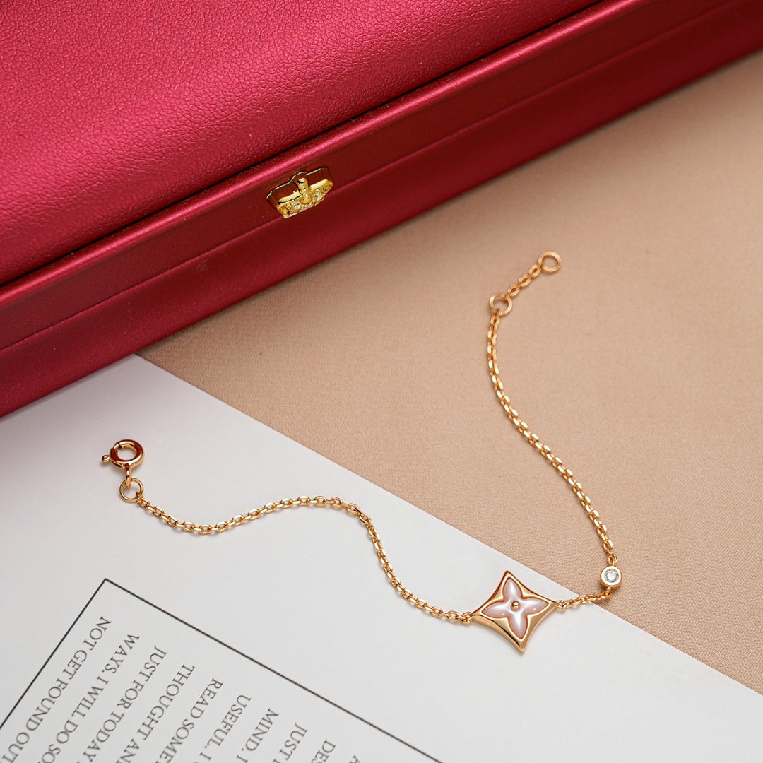 [Limara]STAR 1 DIAMOND ROSE GOLD BRACELET
