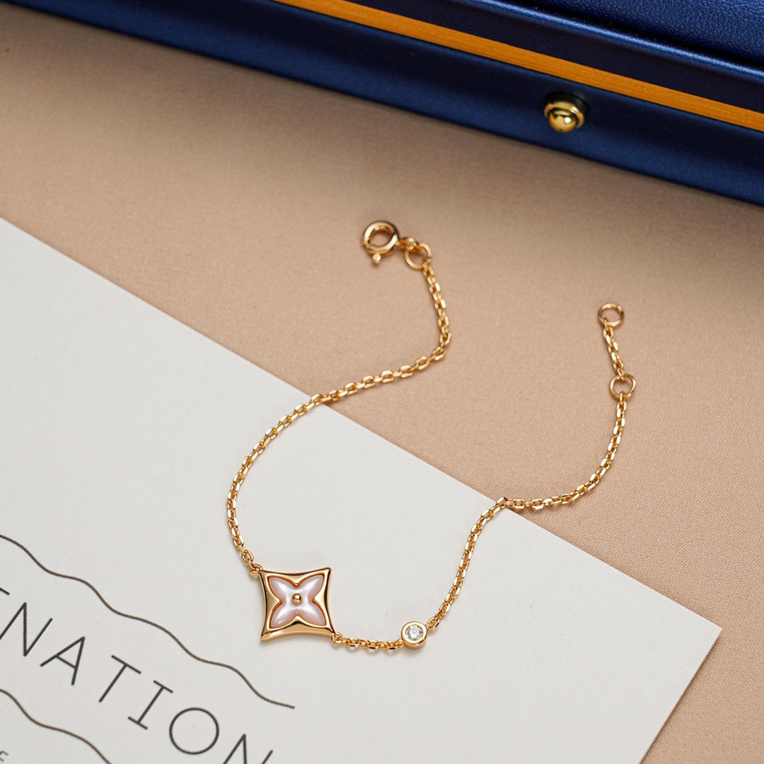 [Limara]STAR 1 DIAMOND ROSE GOLD BRACELET