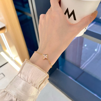 [Limara]STAR 1 DIAMOND ROSE GOLD BRACELET