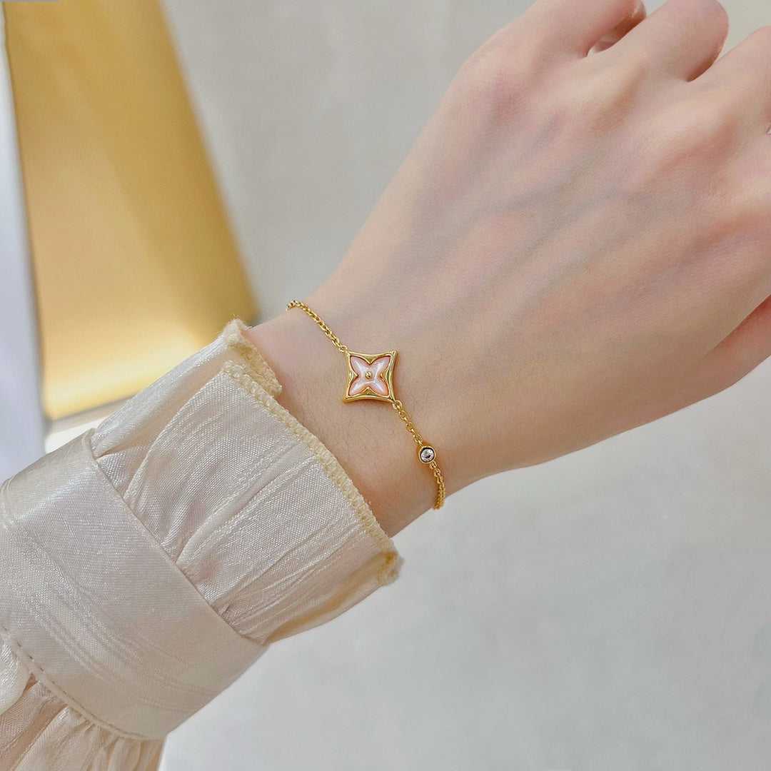[Limara]STAR 1 DIAMOND ROSE GOLD BRACELET