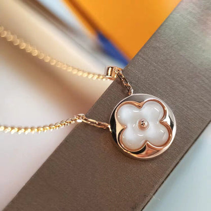 [Limara]SUN MOP GOLD 1 DIAMOND NECKLACE