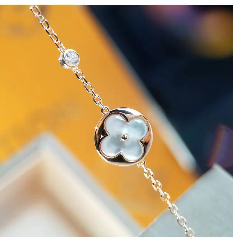 [Limara]SUN MOP GOLD 1 DIAMOND NECKLACE