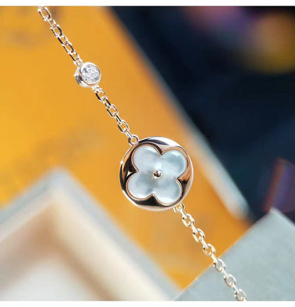 [Limara]SUN MOP GOLD 1 DIAMOND NECKLACE