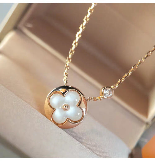 [Limara]SUN MOP GOLD 1 DIAMOND NECKLACE
