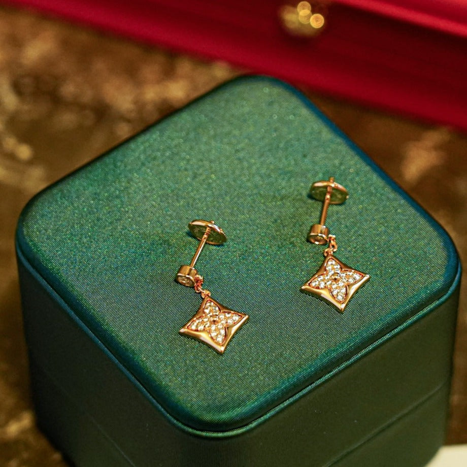[Limara]STAR DIAMONDS EARRINGS GOLD