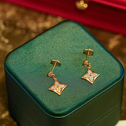 [Limara]STAR DIAMONDS EARRINGS GOLD