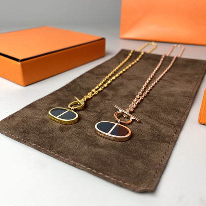 [Limara]CHAINE VERSO BLACK CERAMIC NECKLACE