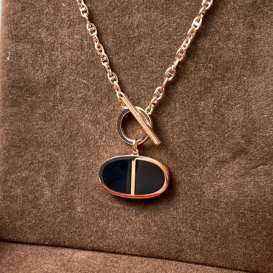 [Limara]CHAINE VERSO BLACK CERAMIC NECKLACE