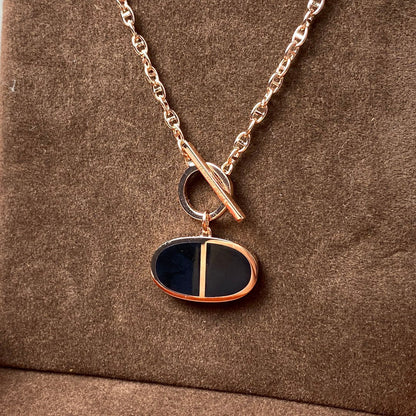 [Limara]CHAINE VERSO BLACK CERAMIC NECKLACE