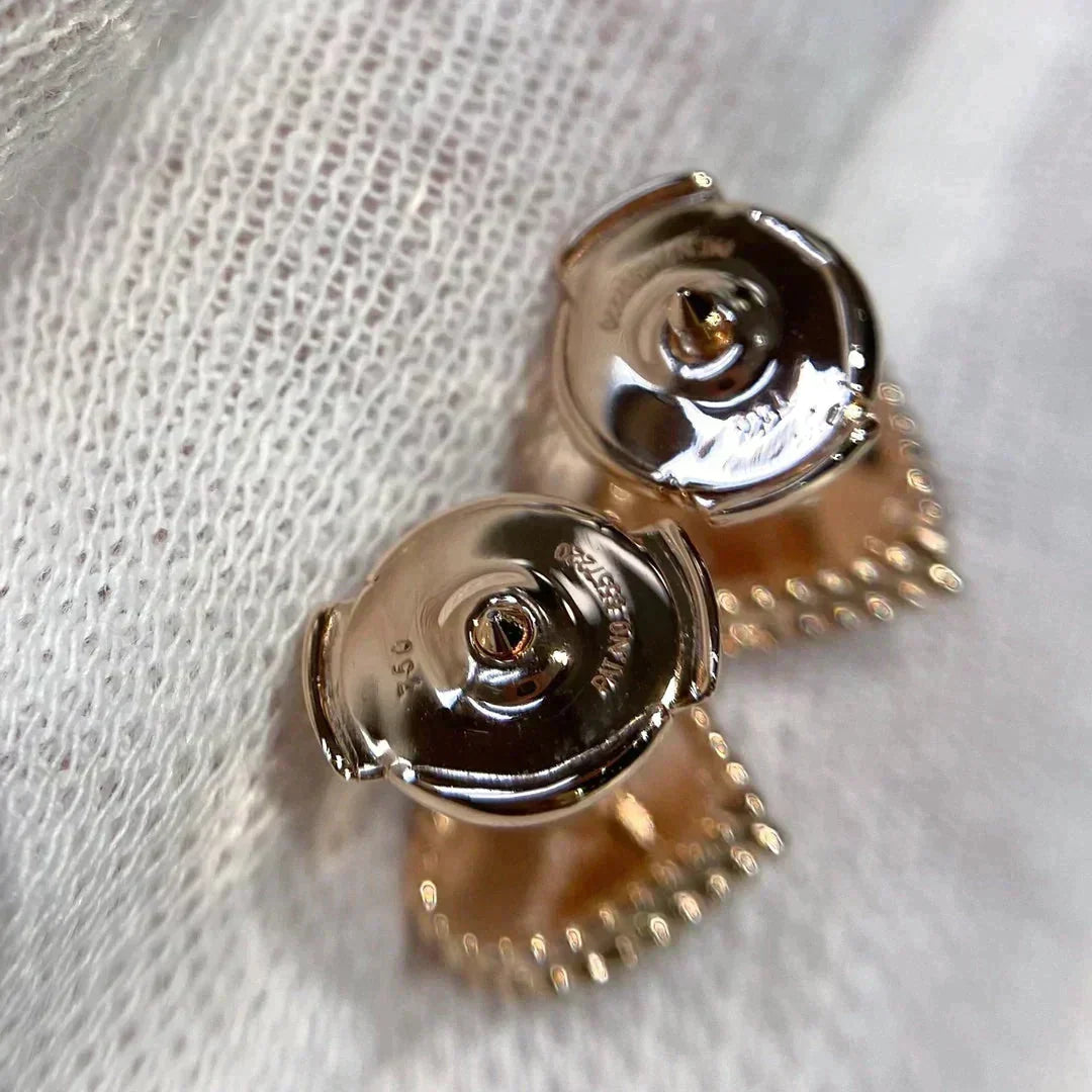 [Limara]HEART CARNELIAN STUD EARRINGS