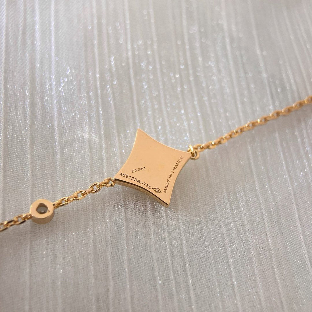 [Limara]COLOR STAR CARNELIAN ROSE GOLD DIAMOND BRACELET