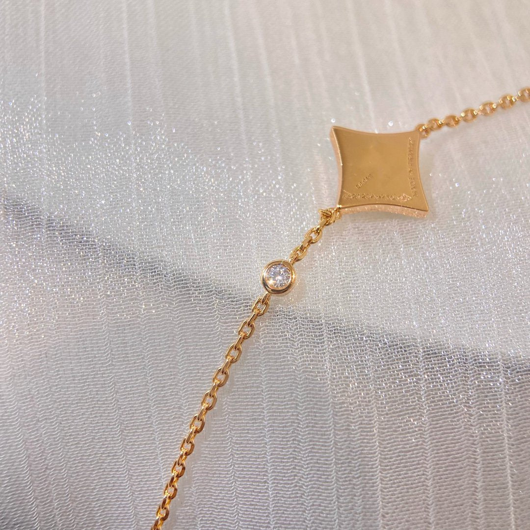 [Limara]COLOR STAR CARNELIAN ROSE GOLD DIAMOND BRACELET