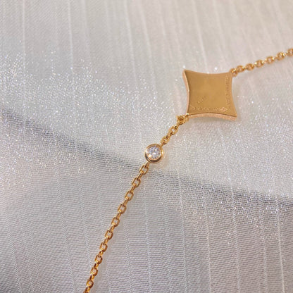 [Limara]COLOR STAR CARNELIAN ROSE GOLD DIAMOND BRACELET