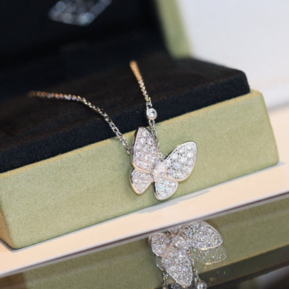[Limara]BUTTERFLY DIAMOND CHARM NECKLACE