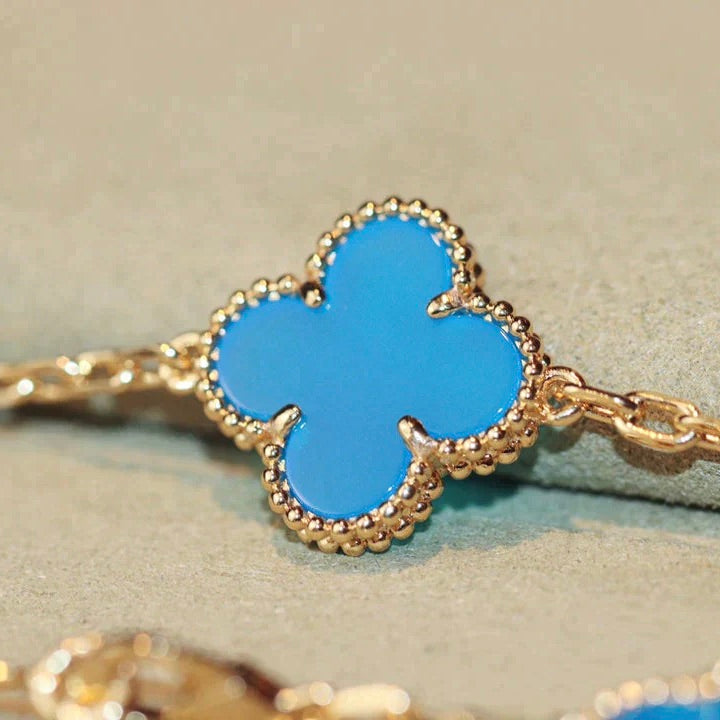 [Limara]CLOVER 20 MOTIFS TURQUOISE GOLD