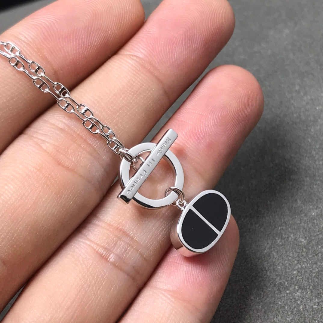[Limara]CHAINE VERSO BLACK CERAMIC  NECKLACE