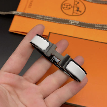 [Limara]H BRACELET 12MM BLACK WHITE CERAMIC