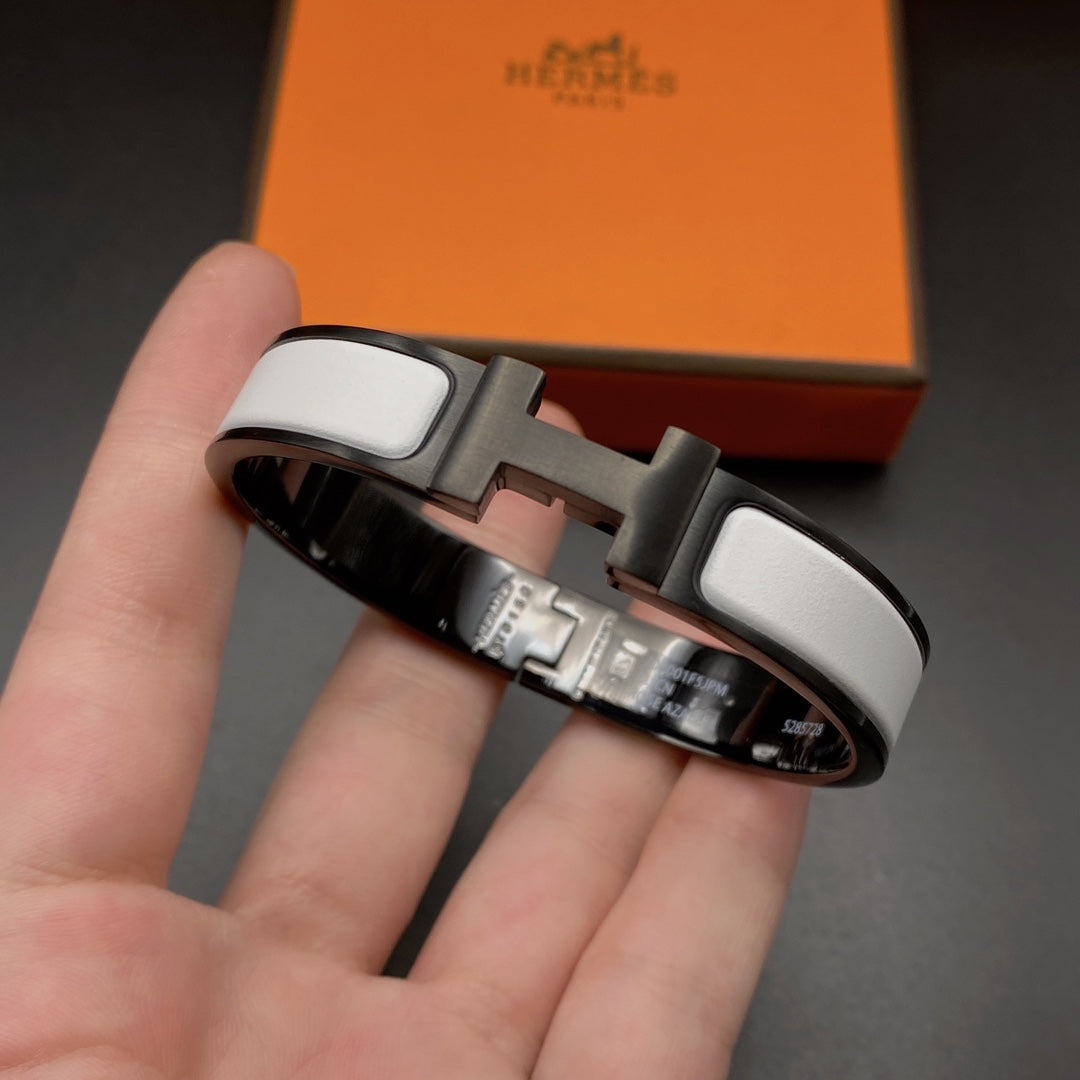 [Limara]H BRACELET 12MM BLACK WHITE CERAMIC
