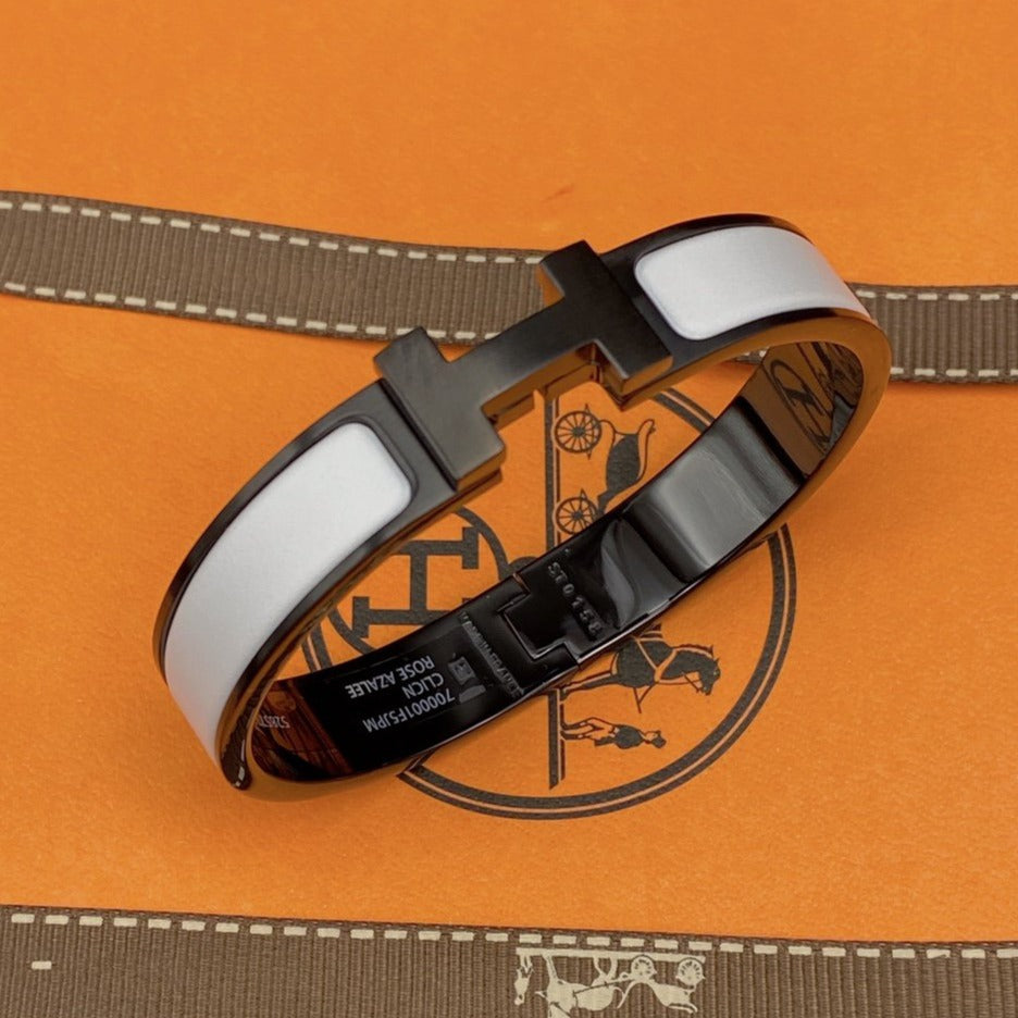 [Limara]H BRACELET 12MM BLACK WHITE CERAMIC