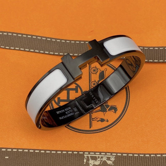[Limara]H BRACELET 12MM BLACK WHITE CERAMIC