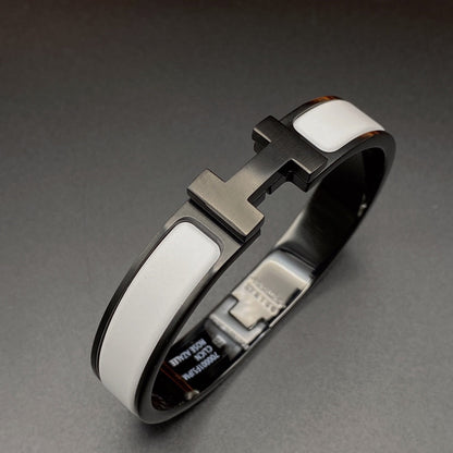 [Limara]H BRACELET 12MM BLACK WHITE CERAMIC