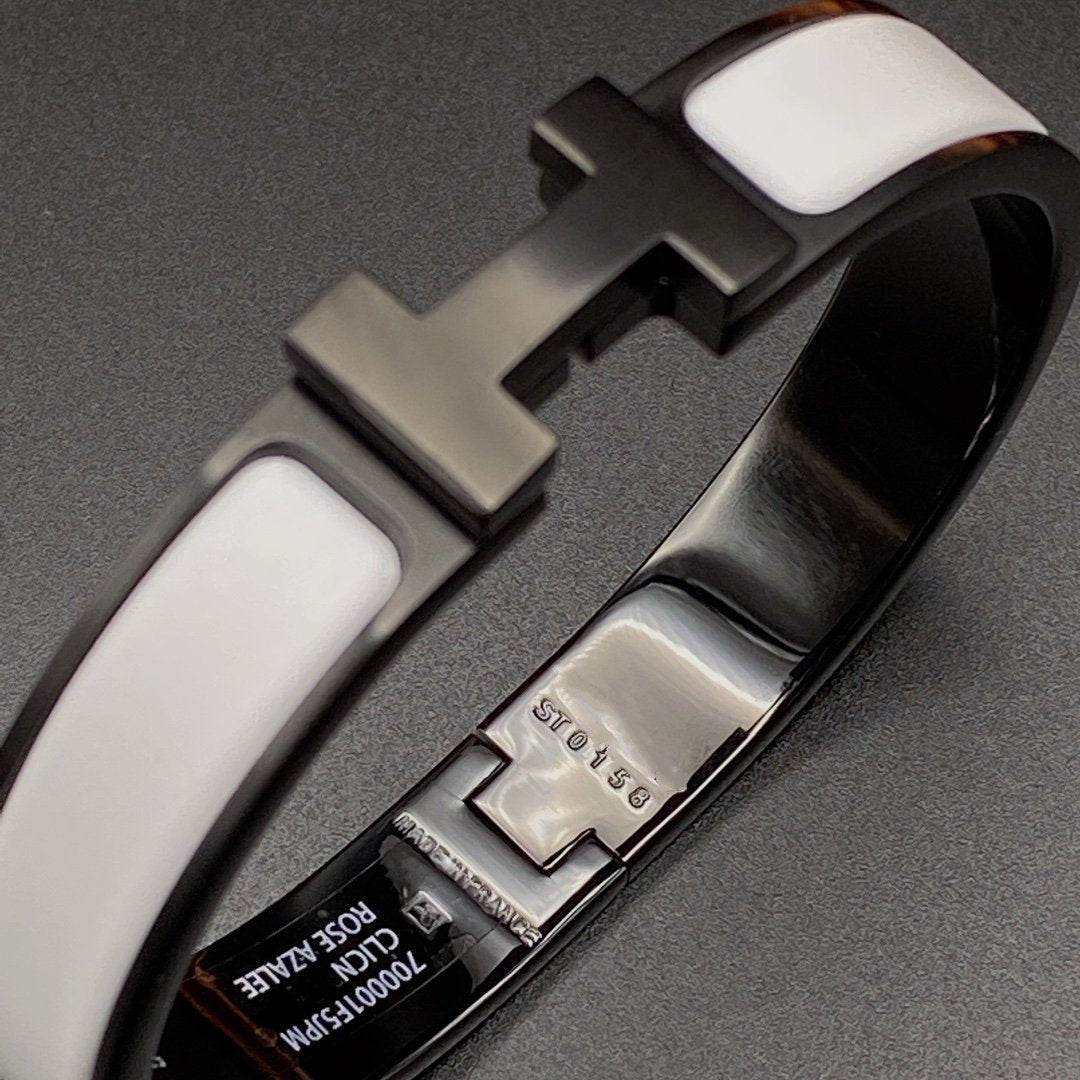 [Limara]H BRACELET 12MM BLACK WHITE CERAMIC