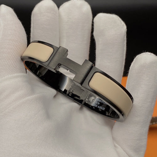 [Limara]H BRACELET 12MM BLACK BEIGE CERAMIC