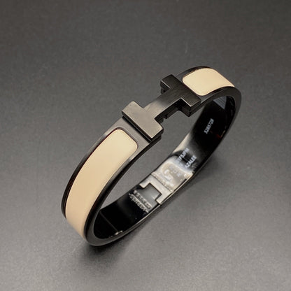 [Limara]H BRACELET 12MM BLACK BEIGE CERAMIC