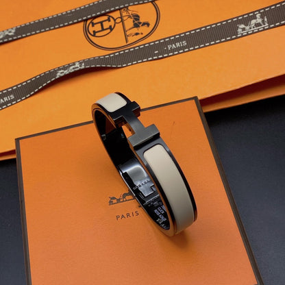 [Limara]H BRACELET 12MM BLACK BEIGE CERAMIC