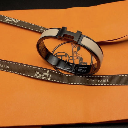 [Limara]H BRACELET 12MM BLACK BEIGE CERAMIC