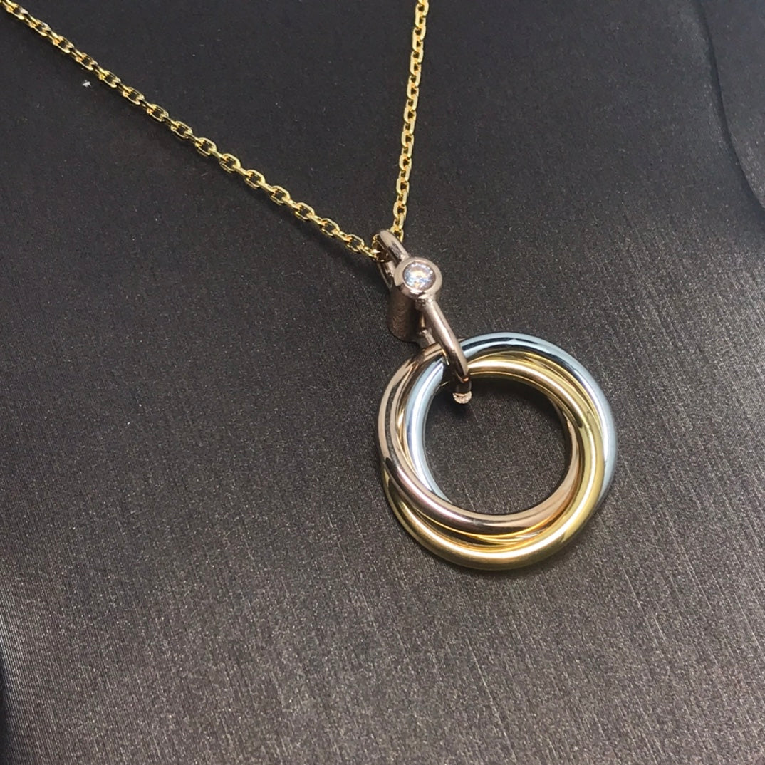 [Limara] TRINITY  NECKLACE 1 DIAMOND