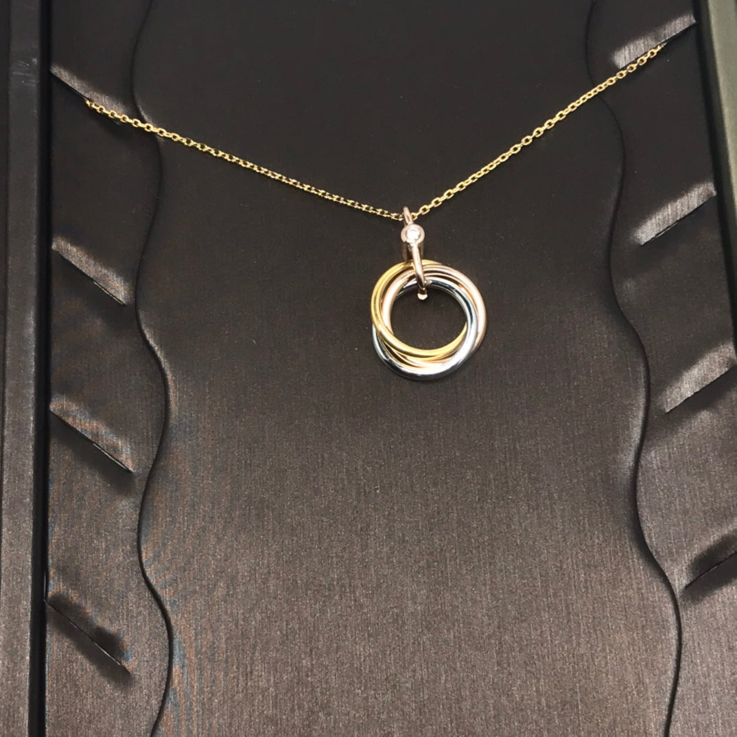 [Limara] TRINITY  NECKLACE 1 DIAMOND