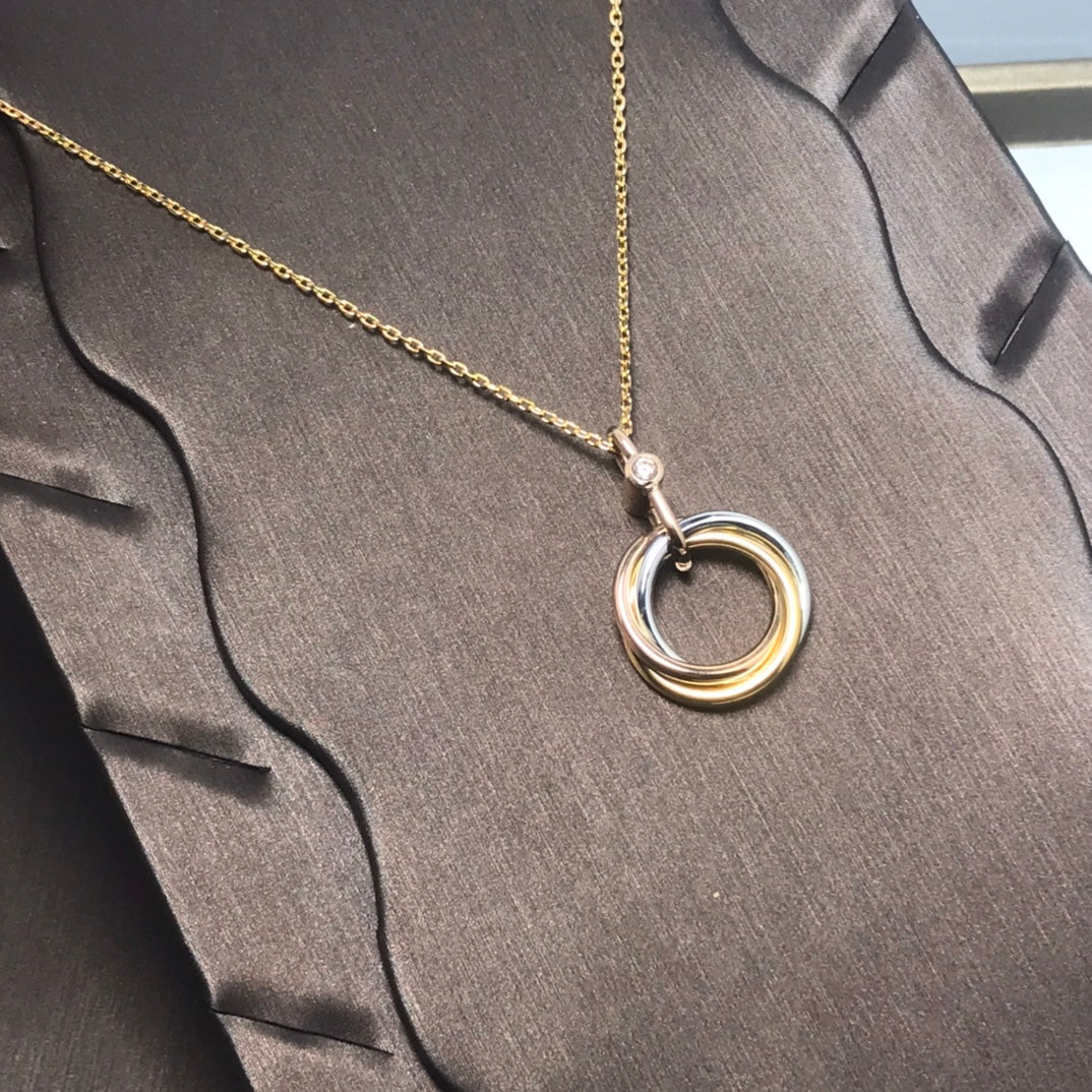 [Limara] TRINITY  NECKLACE 1 DIAMOND