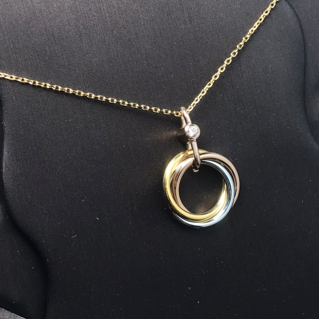 [Limara] TRINITY  NECKLACE 1 DIAMOND