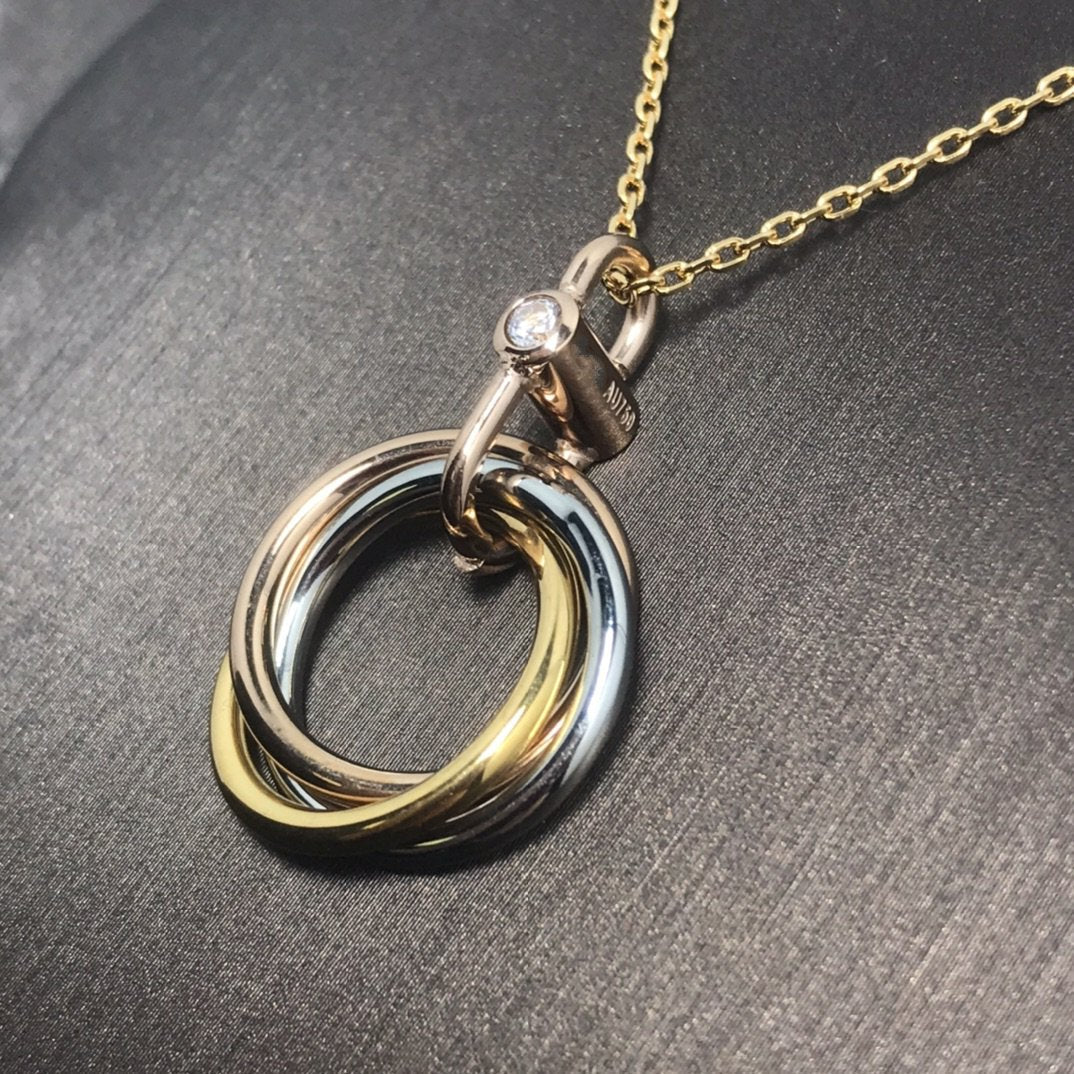 [Limara] TRINITY  NECKLACE 1 DIAMOND