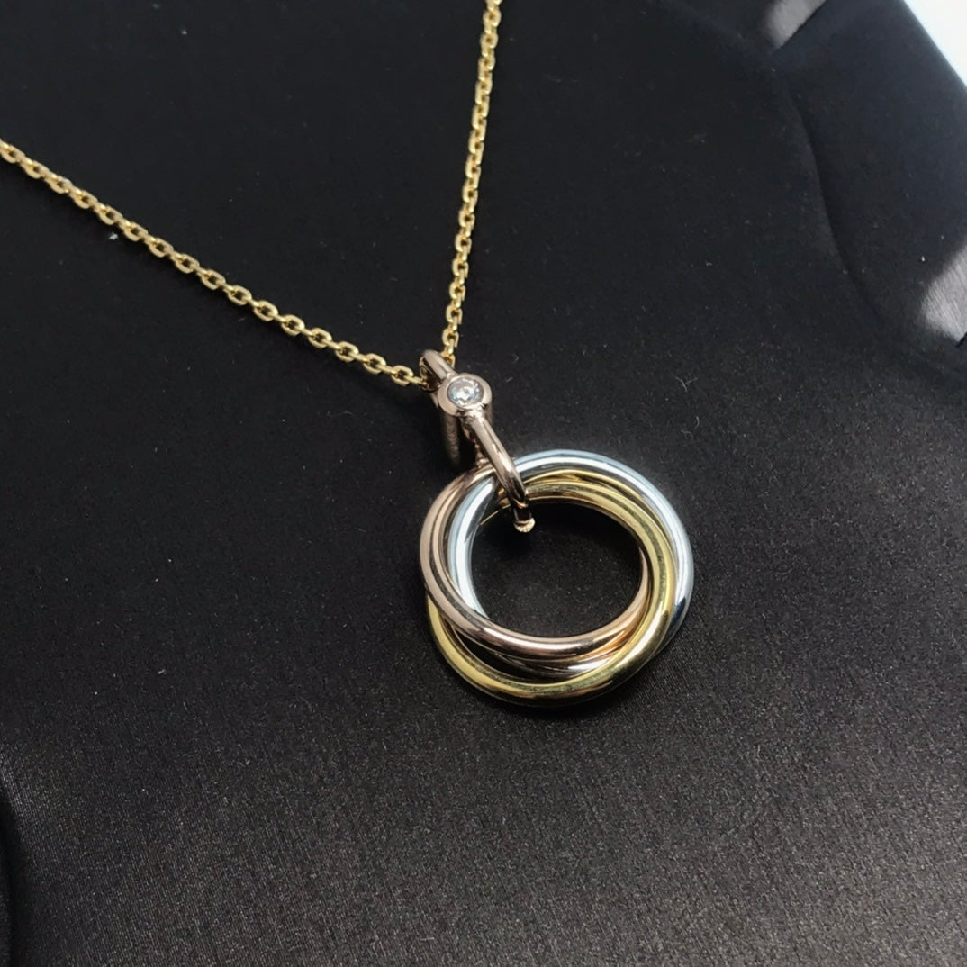 [Limara] TRINITY  NECKLACE 1 DIAMOND